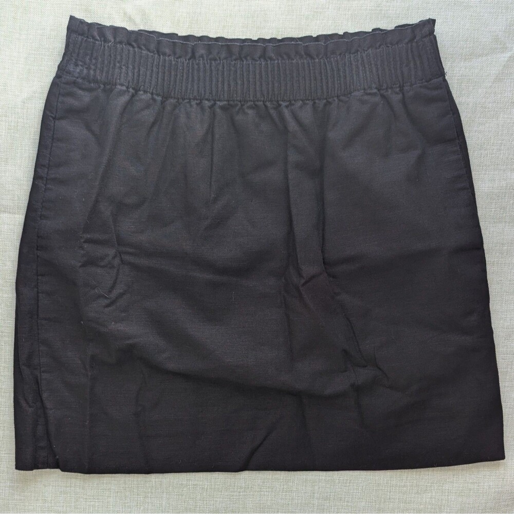 J.Crew Skirt Women 2 Black Elastic Waist Pocket